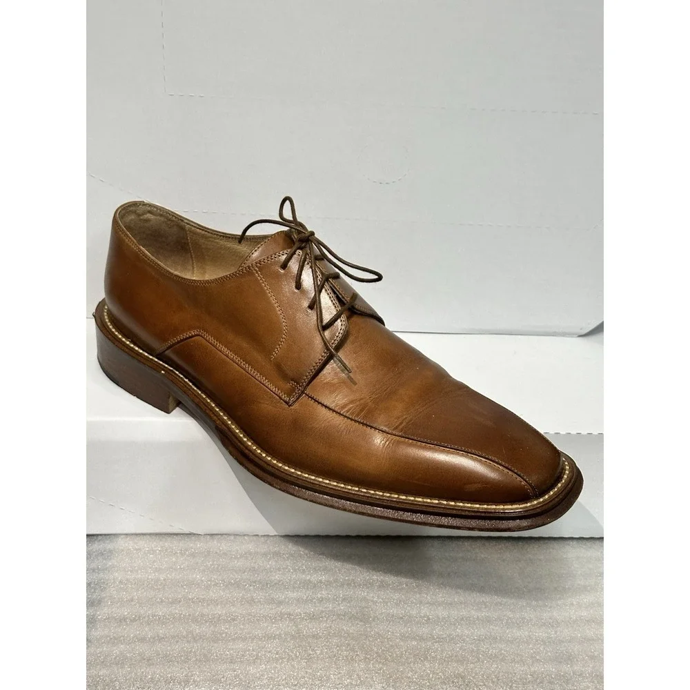 Bacharach Men's 11d Wilton Bicycle Toe Tan With Protective‎ Sleeves And Box